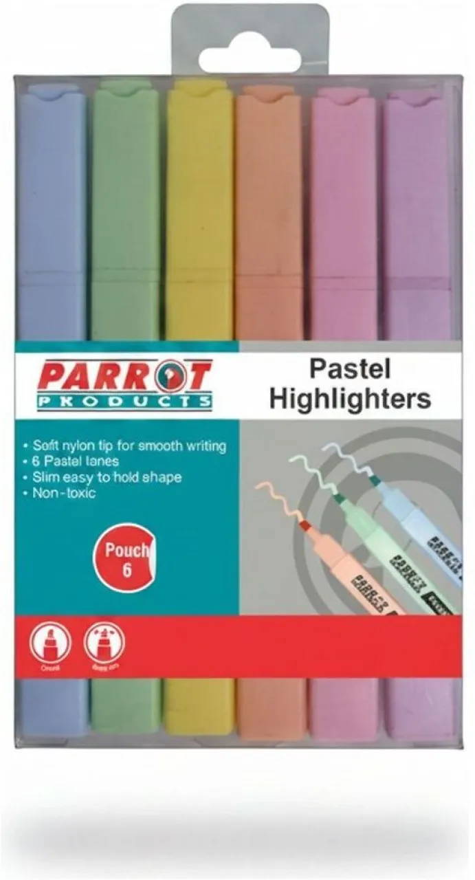 Parrot Pastel Highlighters Set