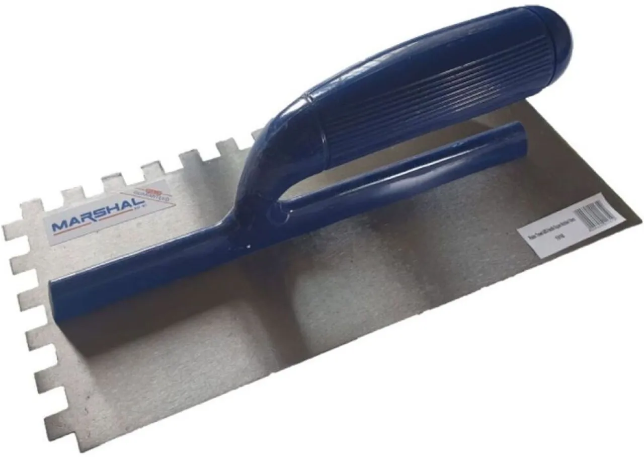 Marshal 1914M Trowel Notch Plastic Square 6 x 6 Plastic Trowel