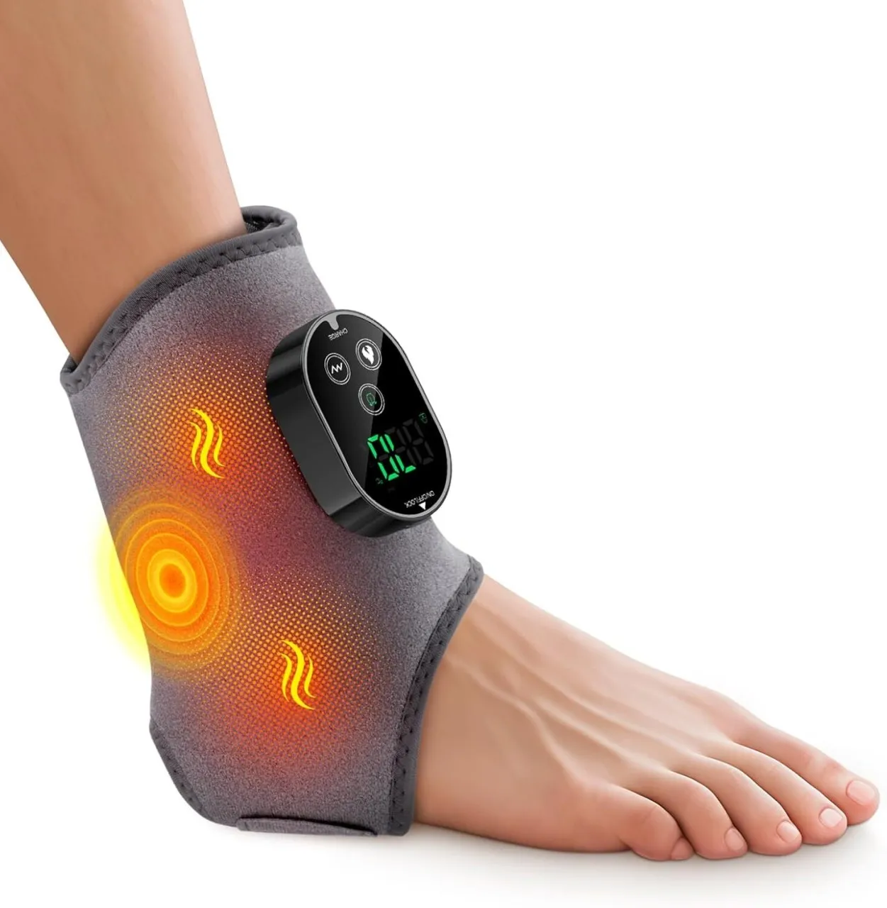 Fariedl Cordless Foot Massager for Neuropathy, 3000mAh Rechargeable Ankle Heating Pad with Massage …