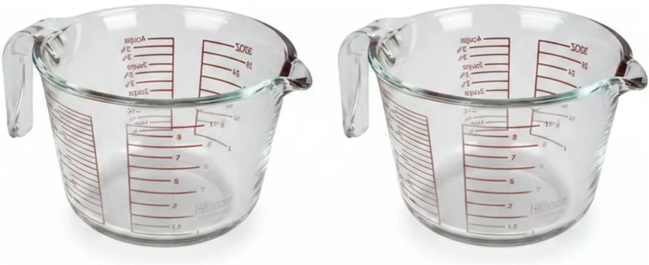 Hillhouse 1L Glass Measuring Jug Measuring Cup Set