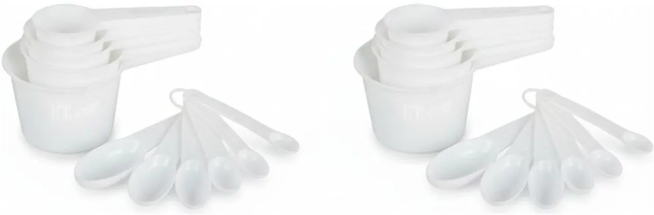 Hillhouse 11 Piece Measuring Cups and Spoons Set 2 Pack Measuring Cup Set