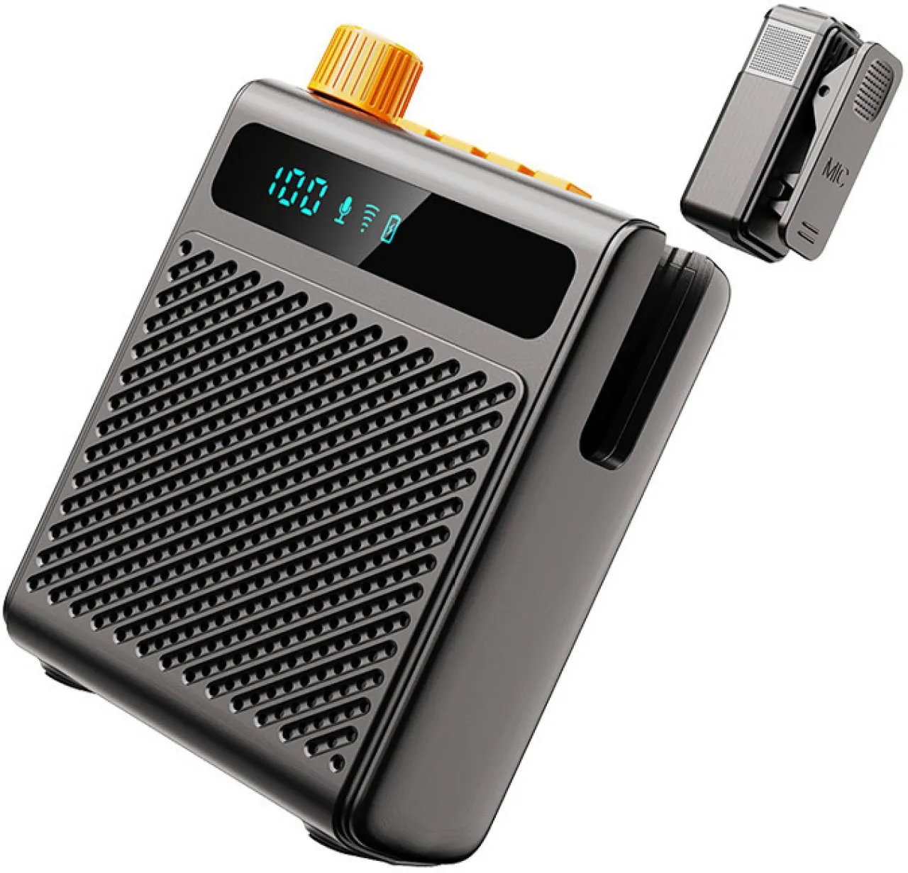 Bloo Wireless Microphone Amplifier Built in Chip Clear Voice for Teachers Tour Guides Black Microph…
