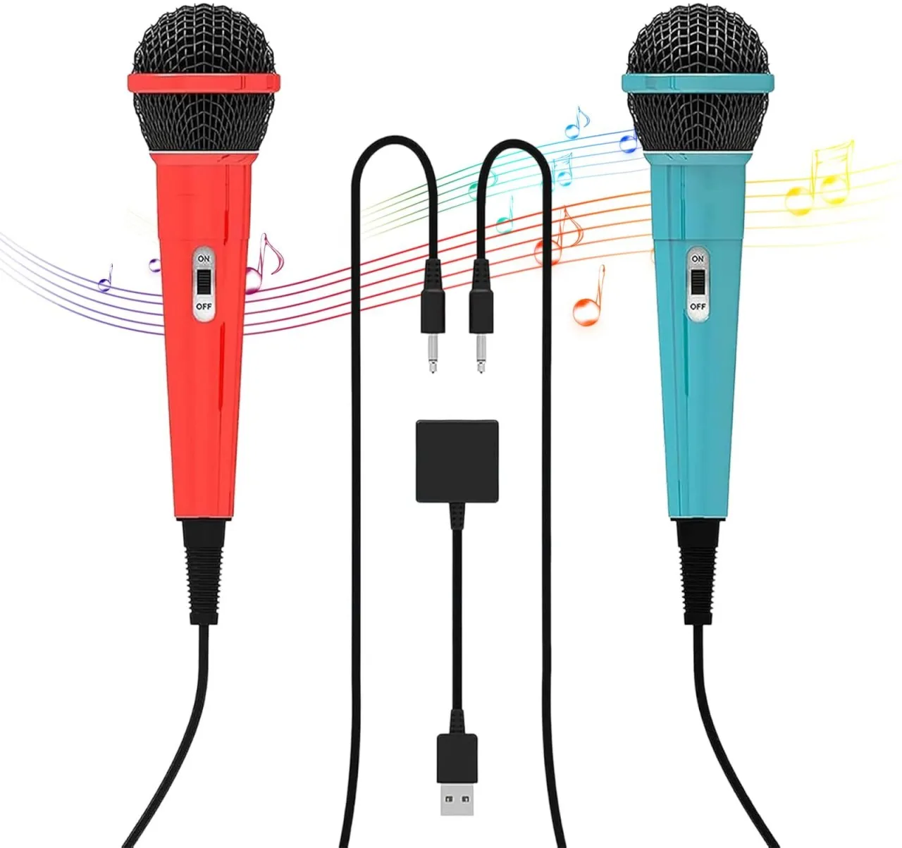 Granty 2-Piece 10FT Wired USB Device Microphone for Switch Gaming/PS5/PS4/XBOXONE/PC Gaming Microph…