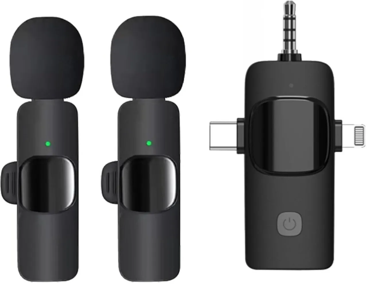 generic 3-in-1 mobile phone wireless lavalier microphone K15 Microphone