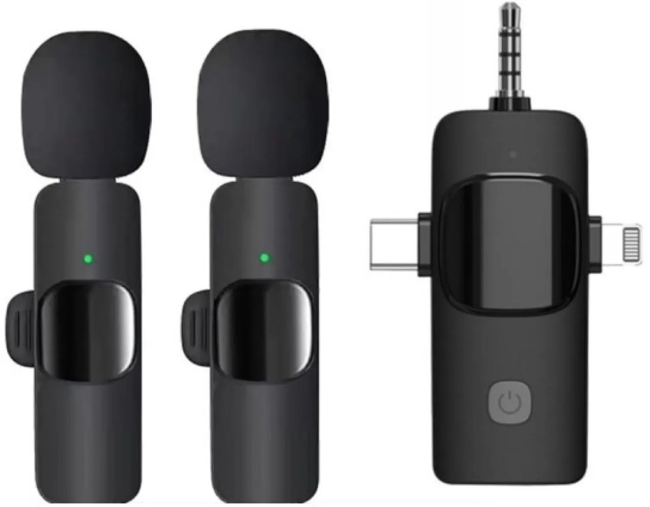 Generic Three-in-one wireless lapel microphone K15 for mobile phones Microphone