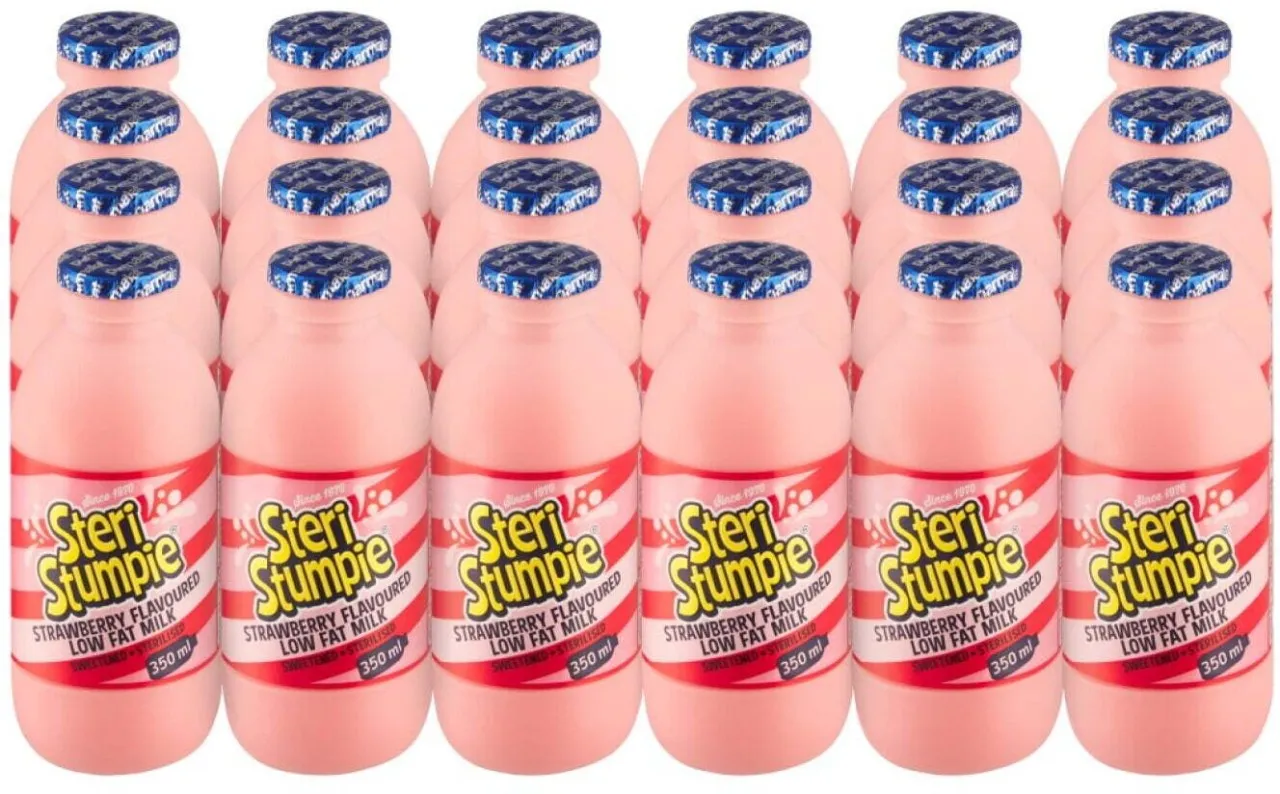 Steri Stumpie Strawberry Flavoured Low Fat Milk, Strawberry Flavour