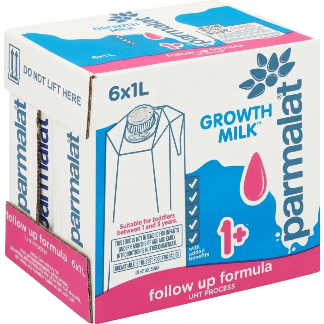 Parmalat Growth Milk 1+ :Supports brain development,strong bones & teeth, Plain Flavour