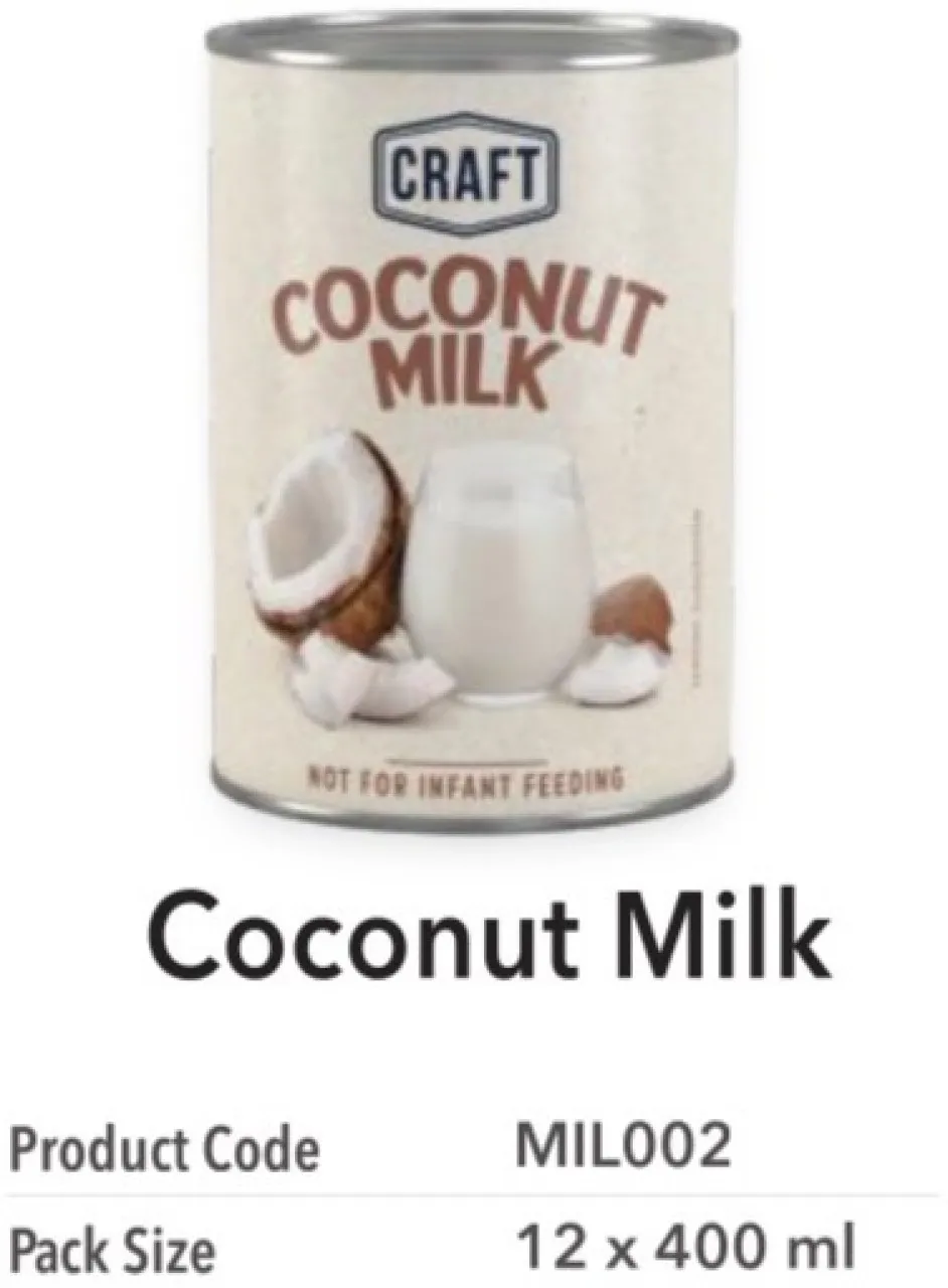 Craft Coconut Milk, Coconut Flavour