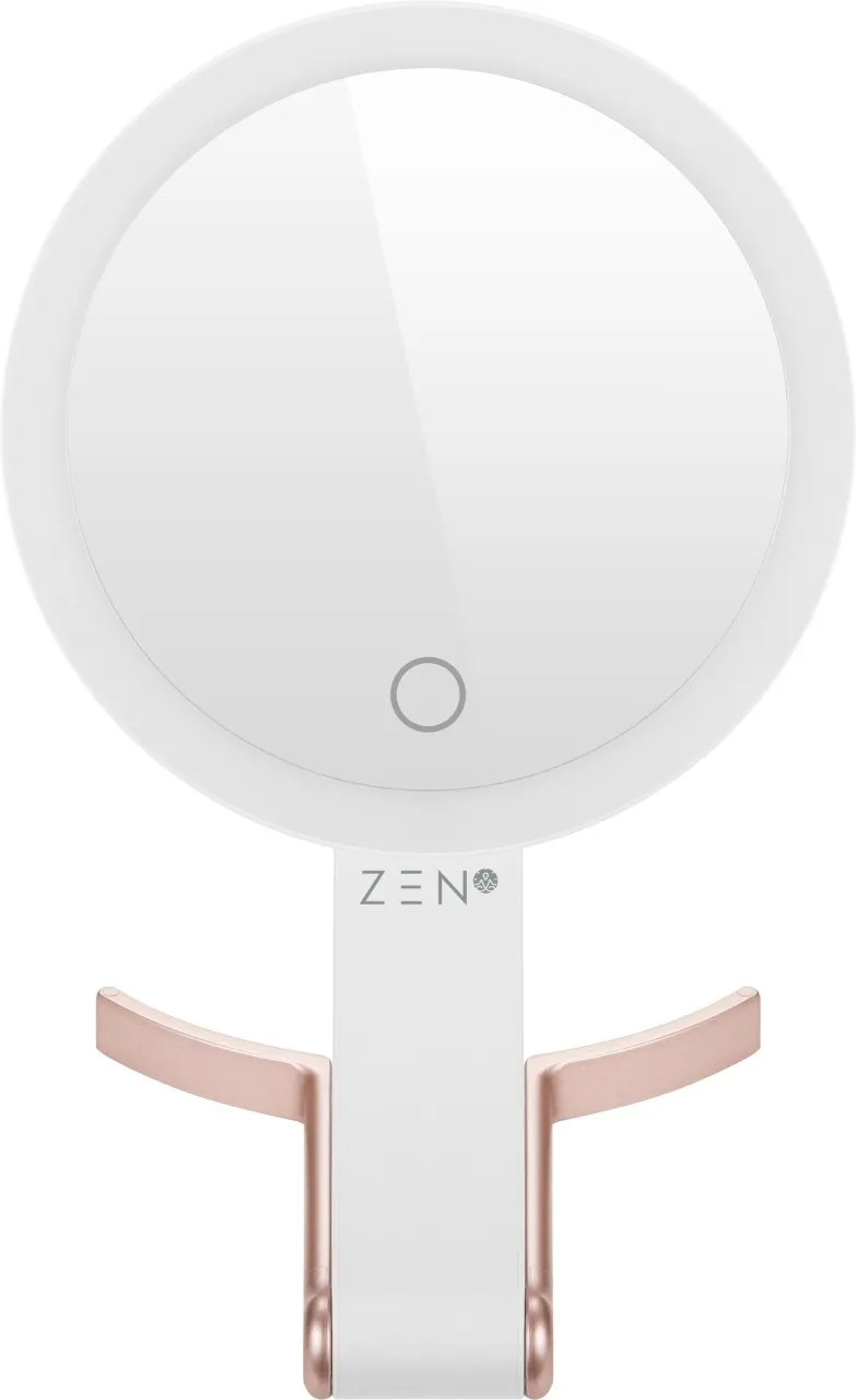 Zen JestSet Series Portable Handheld LED Mirror - White Lighted Mirror