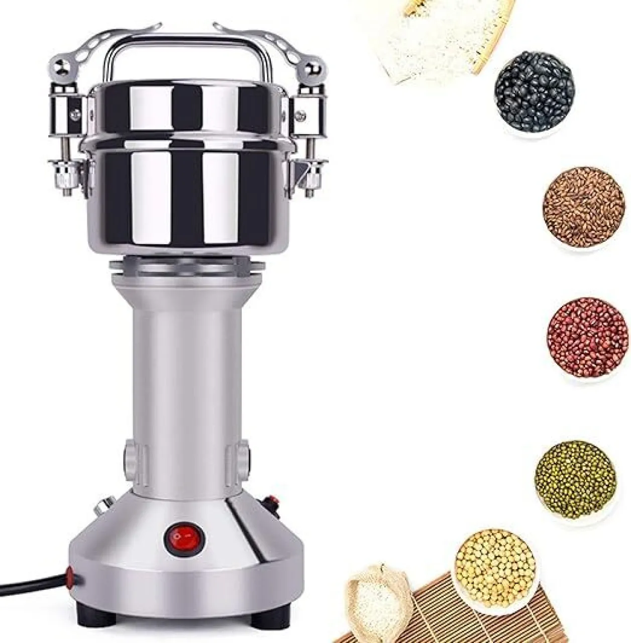 RAF High Speed Multifunctional Grinder 950 W Mixer Grinder (silver)