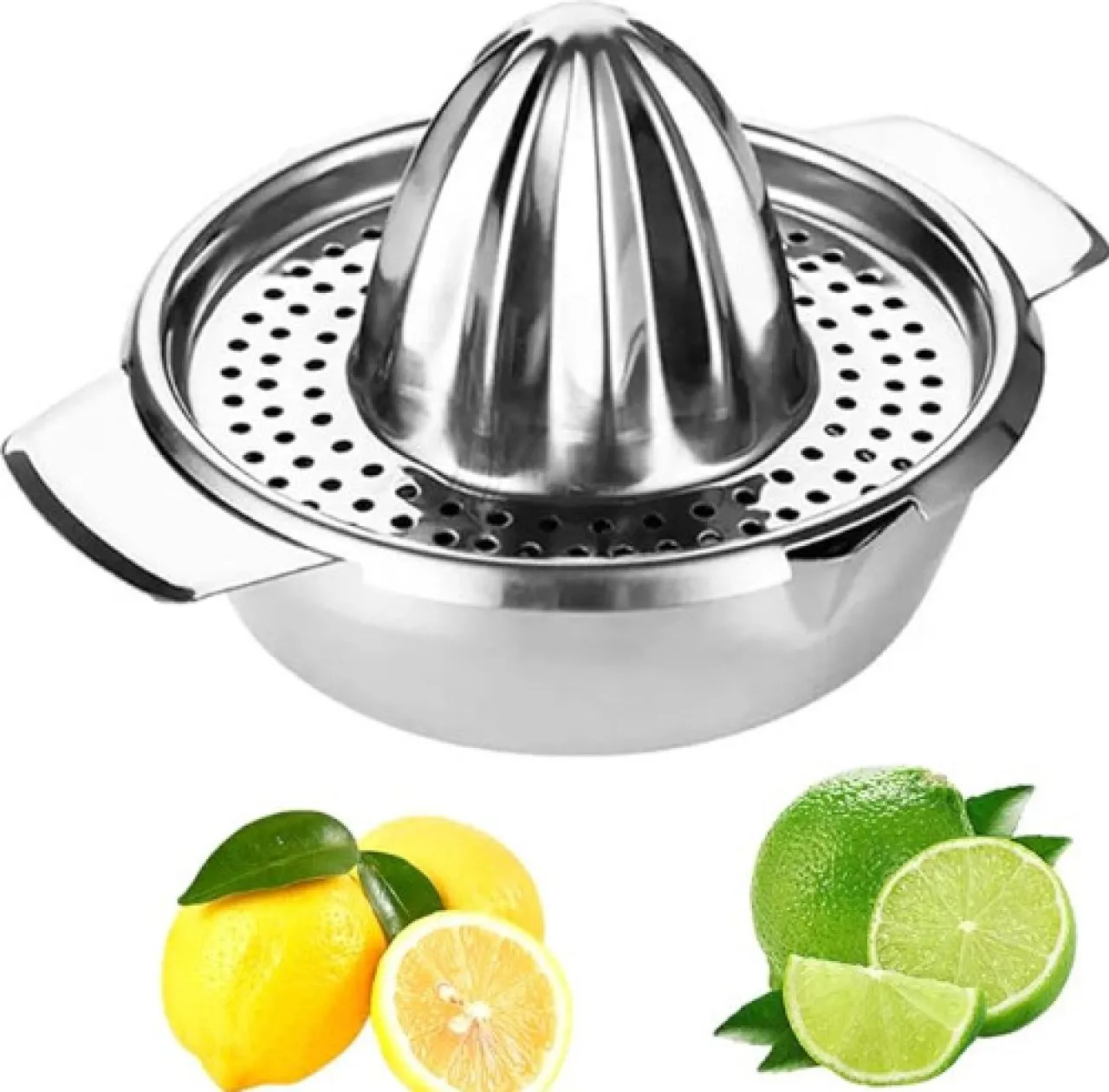 XINhui Stainless steel citrus juice extractor, lemon lime fruit hand squeezer, kitchen tool 1 W Ble…
