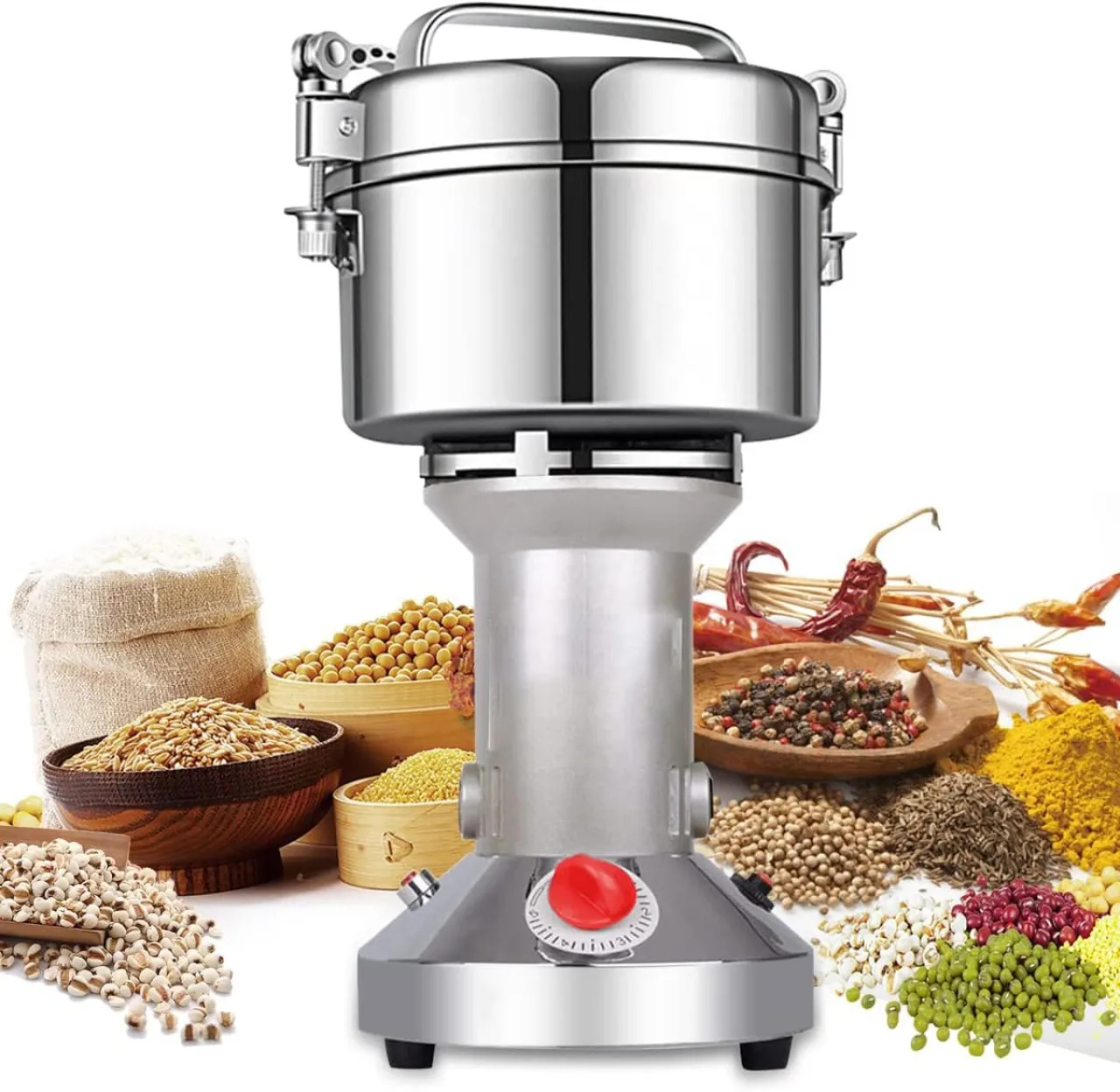 Good Life Electric herb Grinder 500g High Speed Electric Stainless Steel Spice Flour Mill Herb Grin…