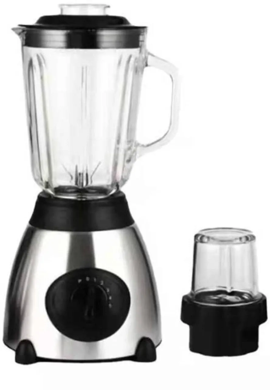 Generic RP001 Heavy Duty Electric Glass 120 W Blender & Grinder (2 Jars, Black, Silver)