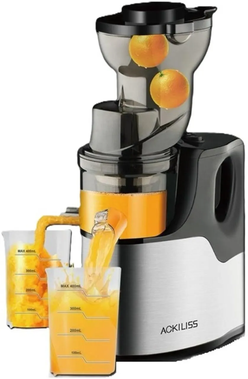 Ackiliss ACL-2857 250 W Juicer (2 Jars, Silver, Black)