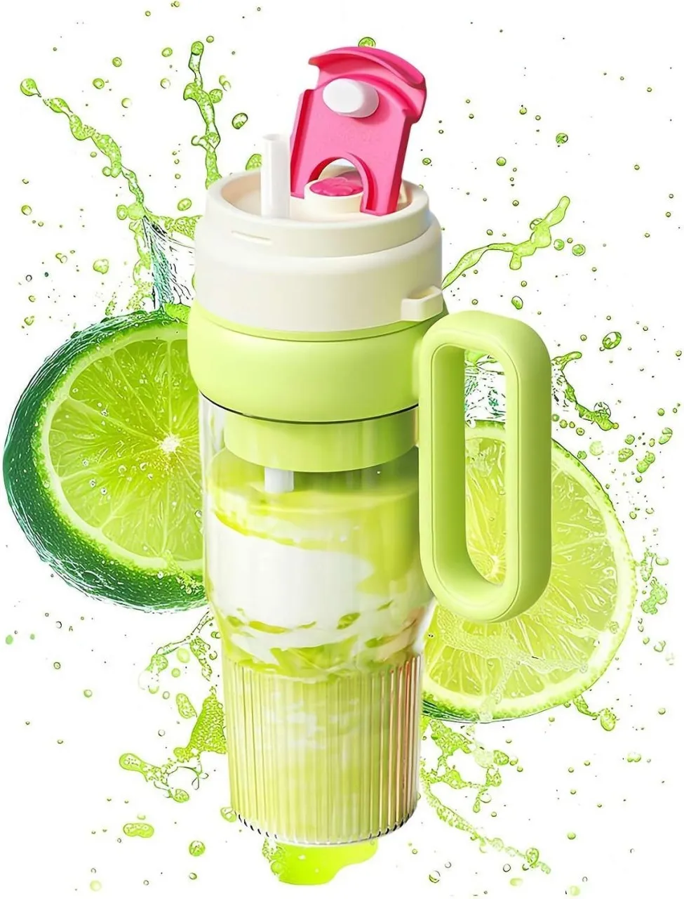 LIUHUI Portable Blenders for Shakes and Smoothies, 700ml/24oz USB-C Rechargeable Personal Mini Blen…