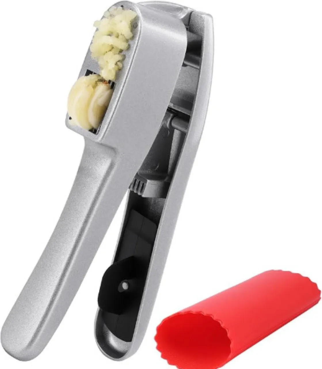 XINhui Garlic head press and peeler set - silicone garlic peeler tube drum and aluminum garlic pres…