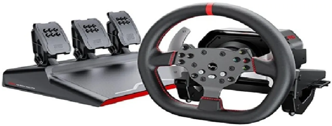 pxn V10 Pro Direct Drive Racing Wheel, 3.2Nm Torque, Servo Motor, 270mm D-Shaped Wheel, 3-Pedal Bun…