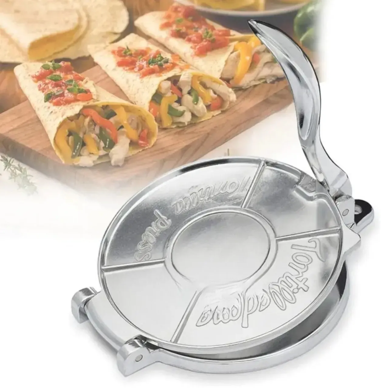 ShopMarket Cast Aluminium Manual Dough Press Stainless Steel Bread Mould 0