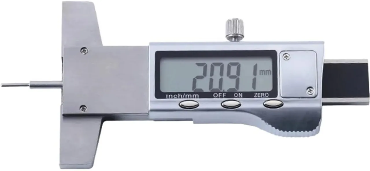 BOWENSTORE Tire Gauge, Digital Car Tyre Tire Tread Depth Gauge Meter Measurer Tool Caliper Thicknes…
