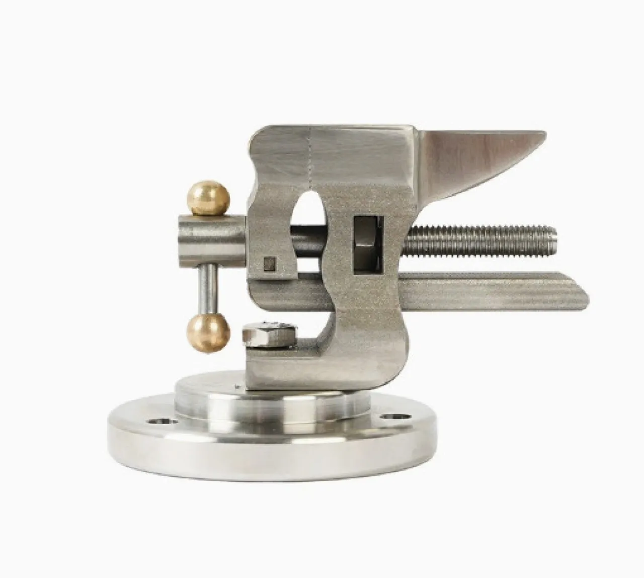 BOWENSTORE Mini Bench Vise with Base,Compact,Sturdy,304 Stainless Steel Professional for Watch Repa…