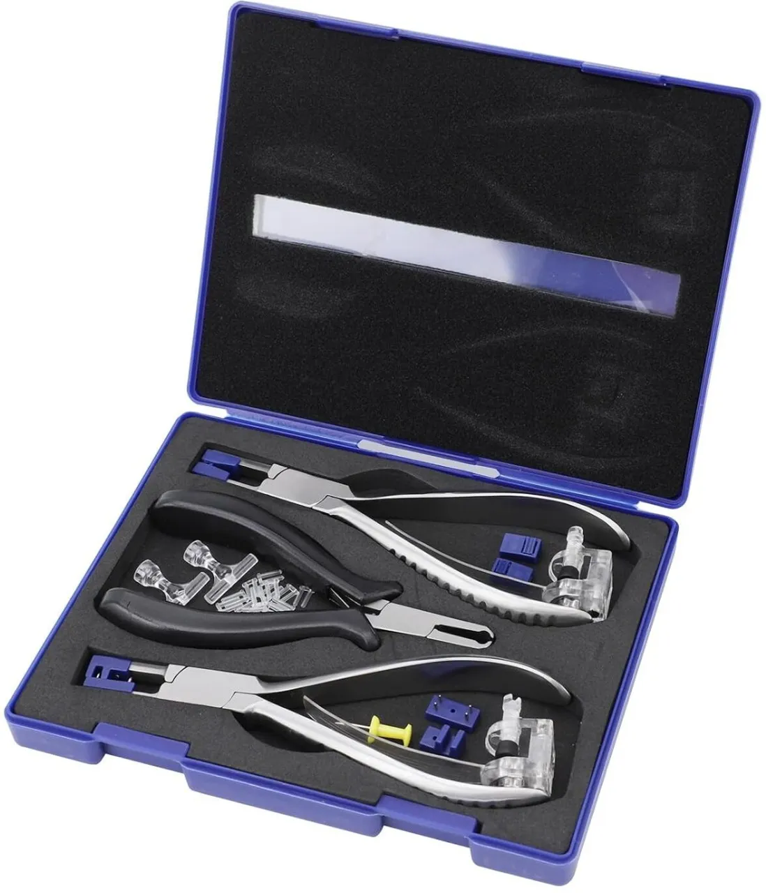 BOWENSTORE Rimless Eye Glass Repairing Kit, Glasses Repair Kit, Eyeglass Repair Pliers, with Pressi…
