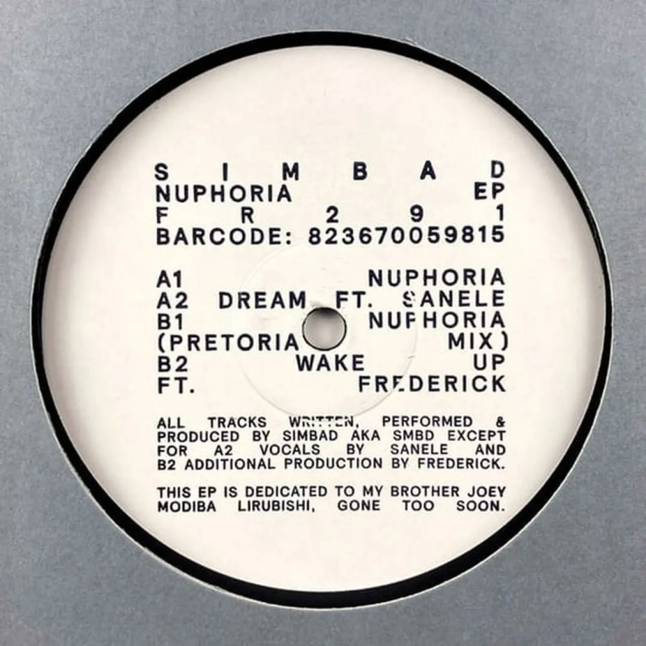 Nuphoria E.P. Limited Edition Vinyl Album Electronic & Dance