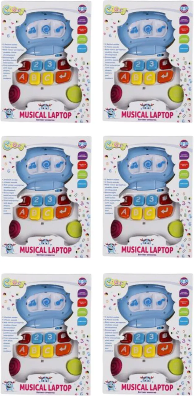 Cooey BABY MUSICAL EDUCATIONAL LAPTOP Baby Musical Toy
