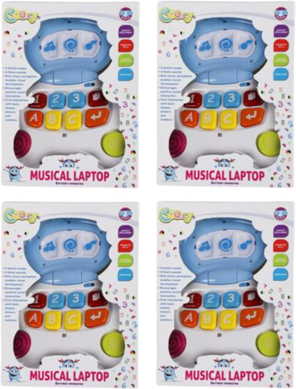 Cooey BABY MUSICAL EDUCATIONAL LAPTOP Baby Musical Toy