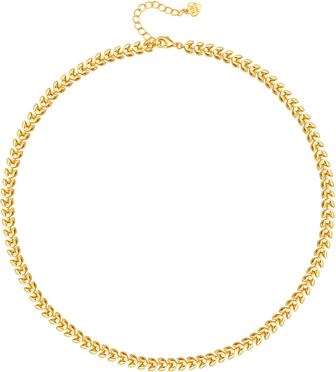 OMGift ta01-863-1 Gold Plated Metal Necklace