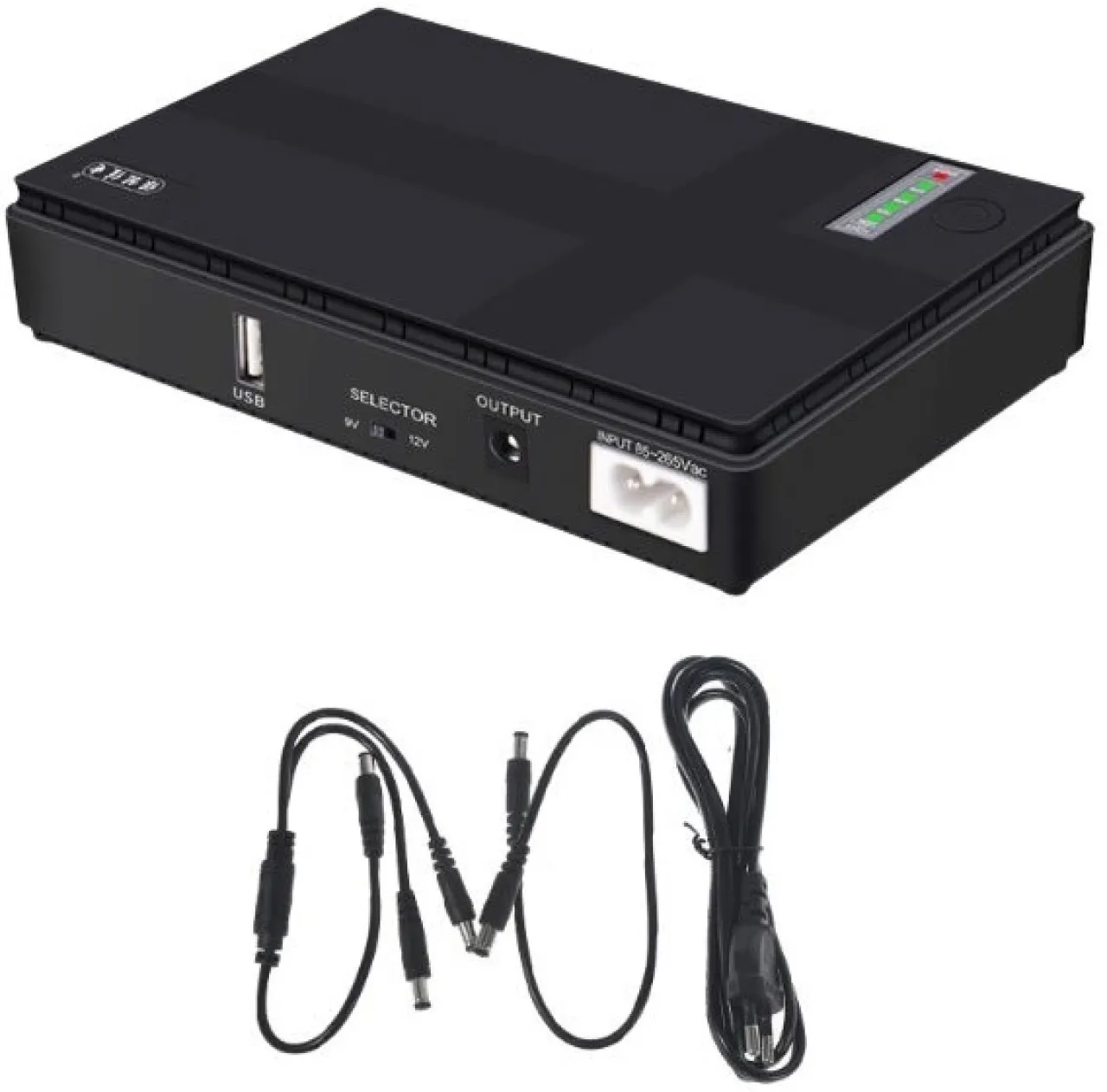Generic 10400 mAh Black Mini Portable DC UPS Network Switch