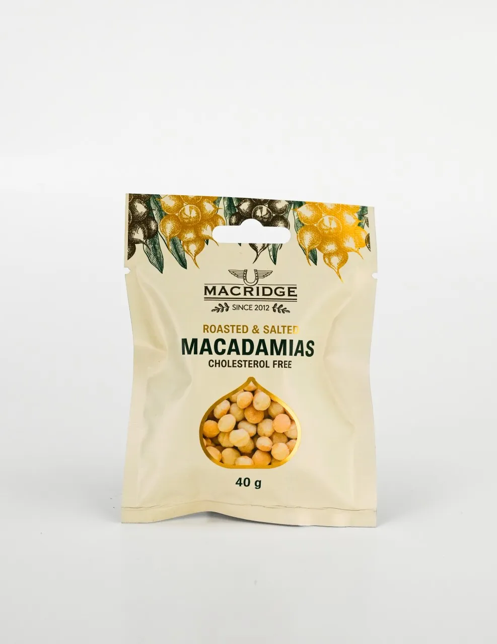 MacRidge Roasted & Salted Macadamia Nuts 40g Macadamia