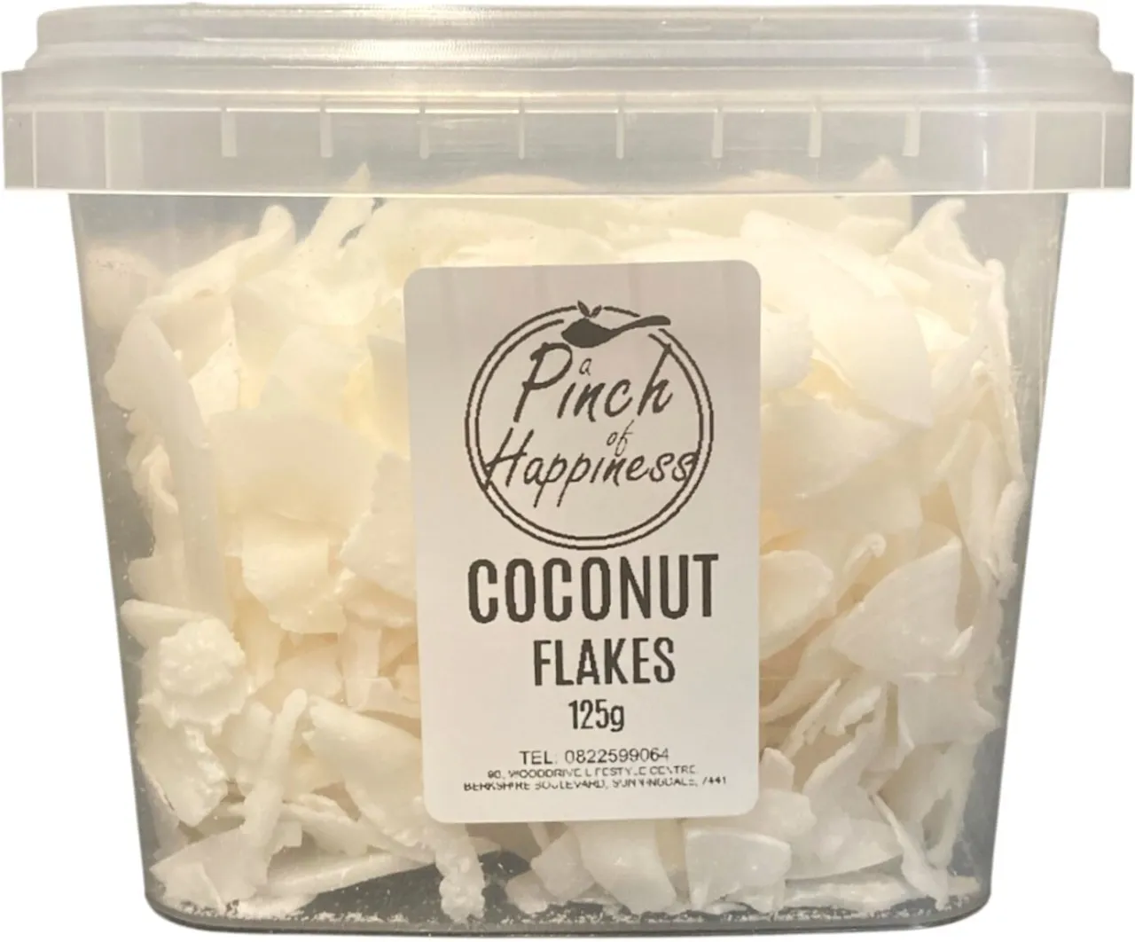 A Pinch of Happiness unsweetened, additive-free Coconut Flakes