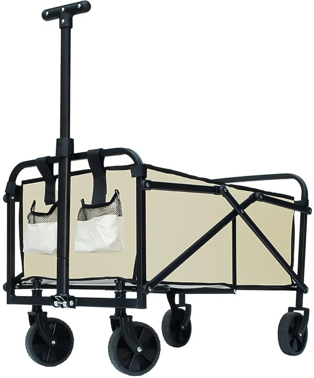 Sibanye Market 150KG Heavy Foldable Trolley Cart Wagon Garden Camping Tool Storage Wheelbarrow Synt…