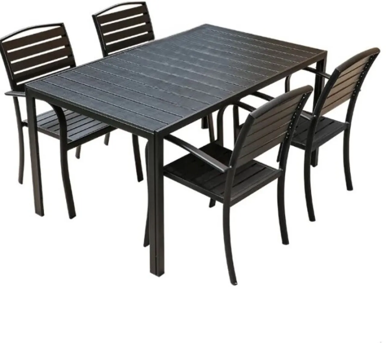 Furnishful Dining Table Set for 4 Chairs, Circle Kitchen Table Chairs Set of 4 with Ergonomic Seat …