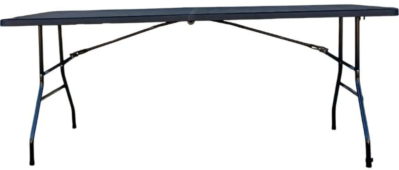 SMTE HR-22403 – Foldable Rectangular Table, Black x 3 Folding Table