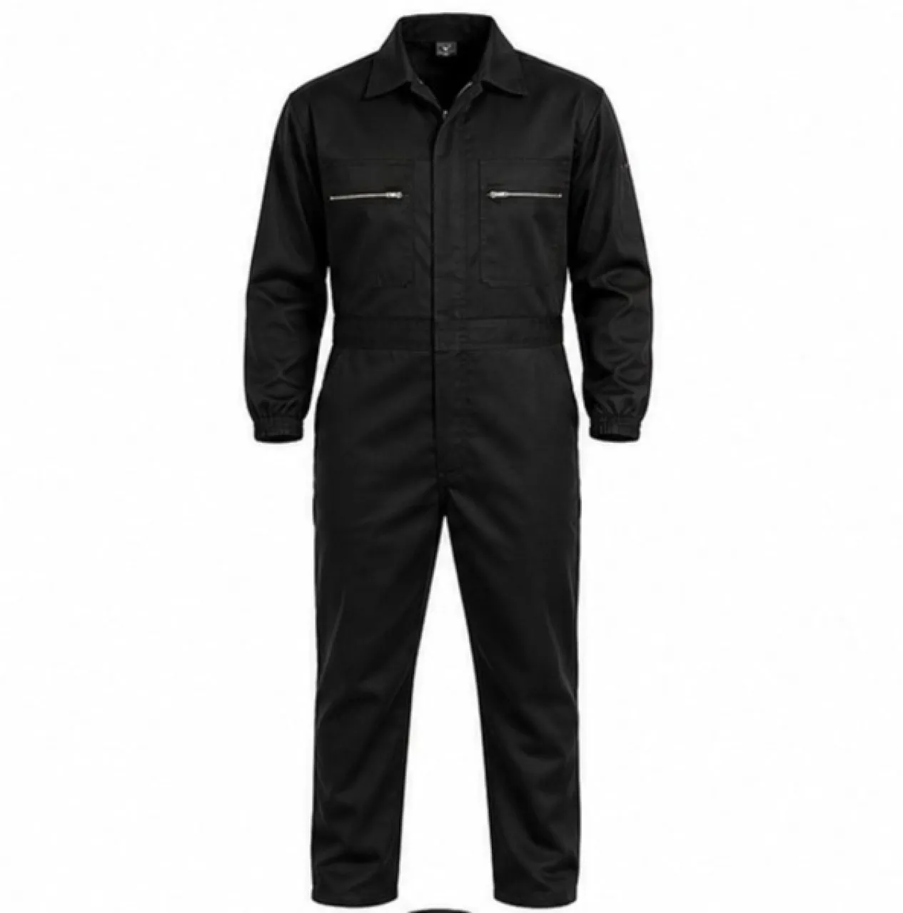 ContiX Men’s Heavy Duty Workwear Overall / Conti Suit – Black - Poly Cotton Zipper Paint Coverall f…