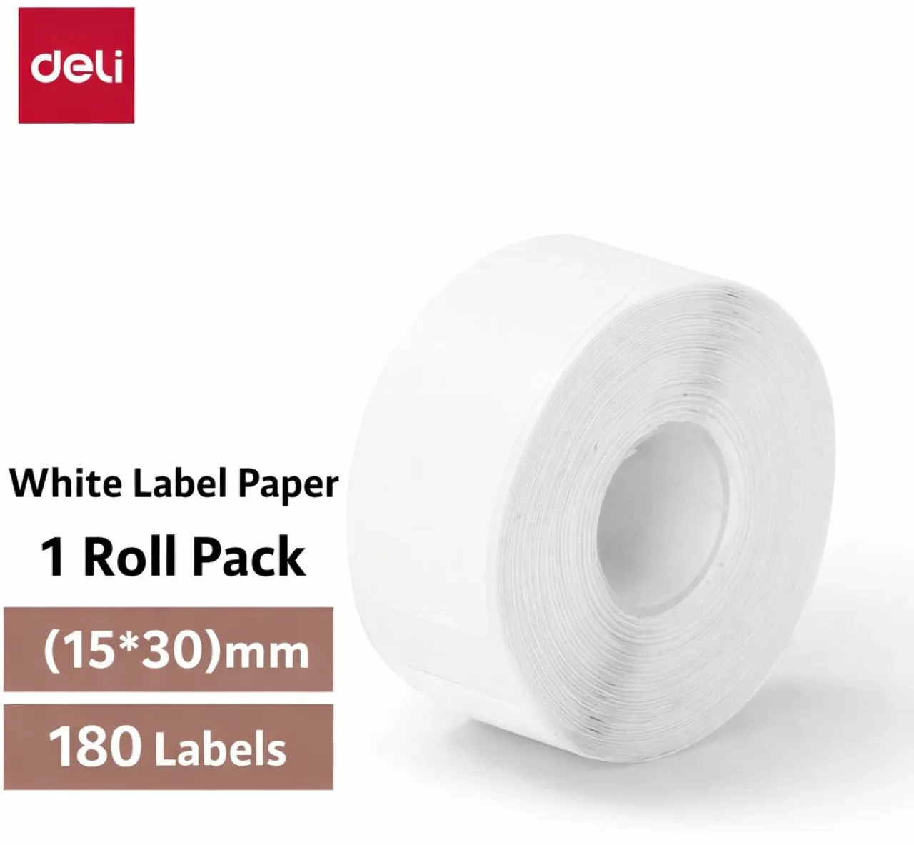 Deli Stationery QH11 Label Paper 180 sheet 15x30mm Does not leave stick marks Paper Label