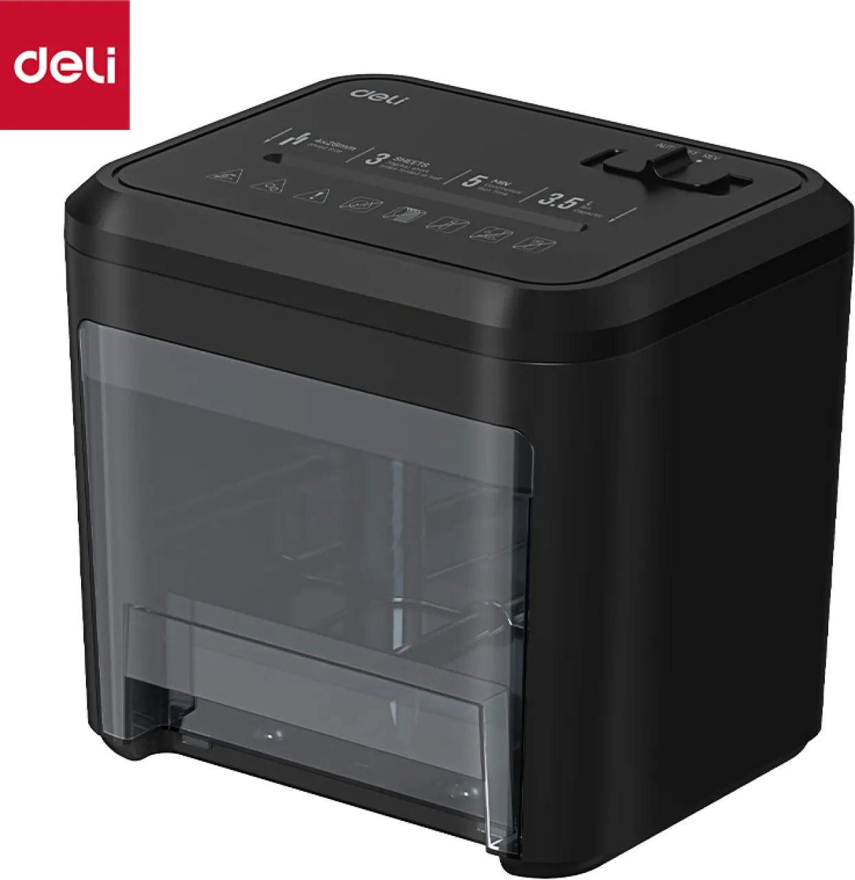 Deli Stationery Paper shredder ET002 Cross Cut Blade Paper Shredder