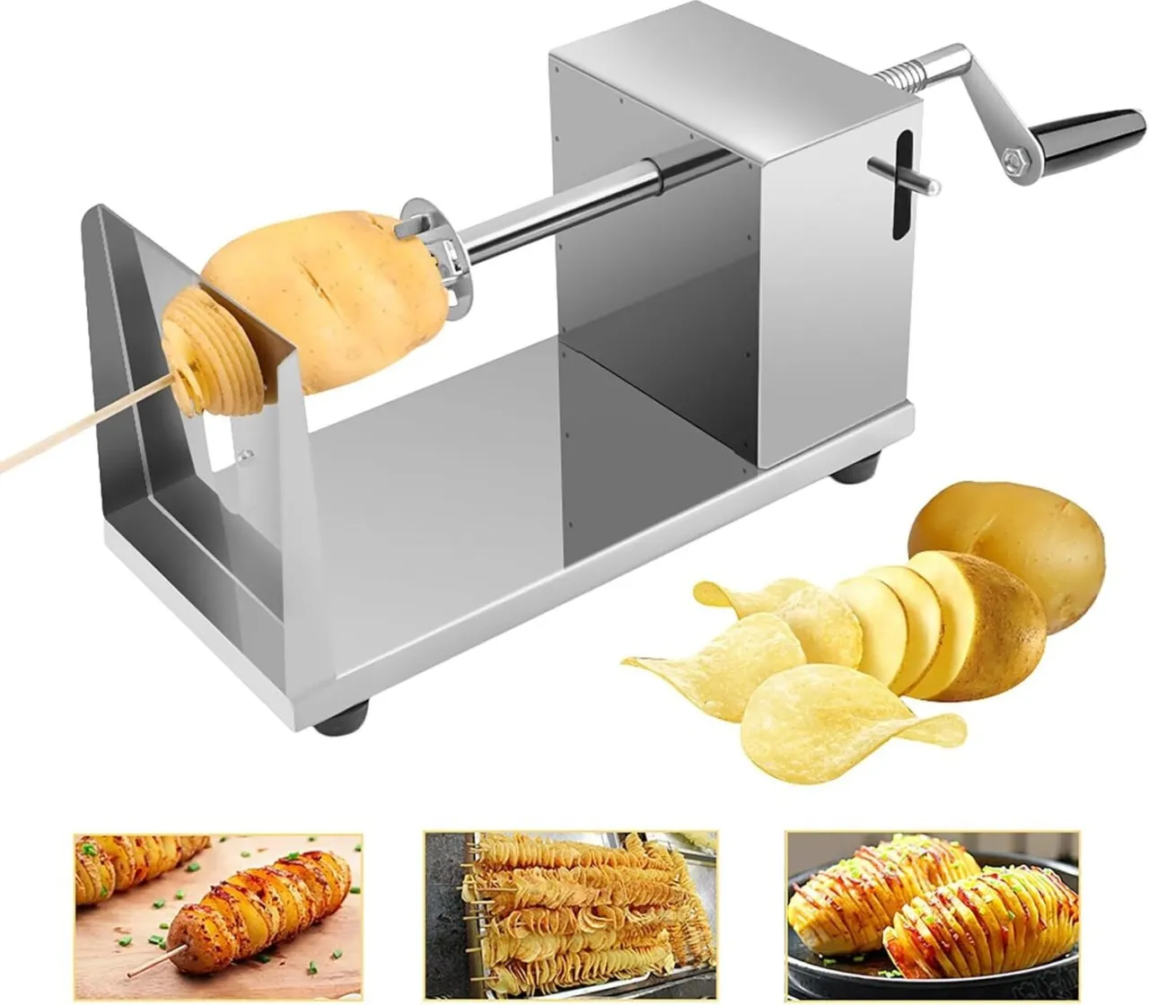 Generic Potato Twister Spiral Potato cutter Stainless Steel Slicer NA Peeler