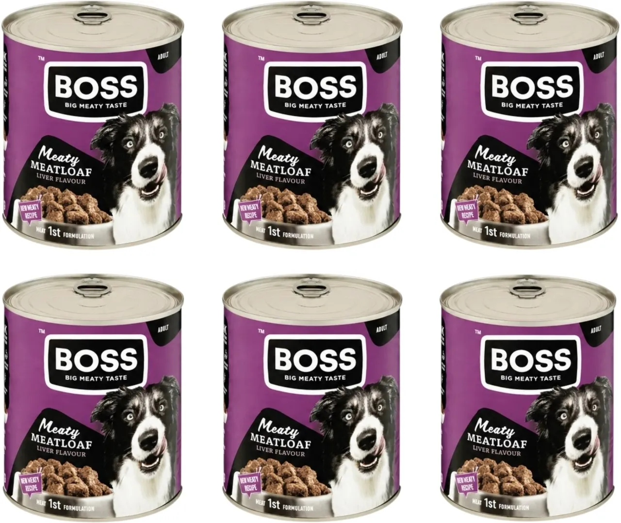 Boss Flavour Meatloaf Liver 6 x 820 g Wet Adult Dog Food