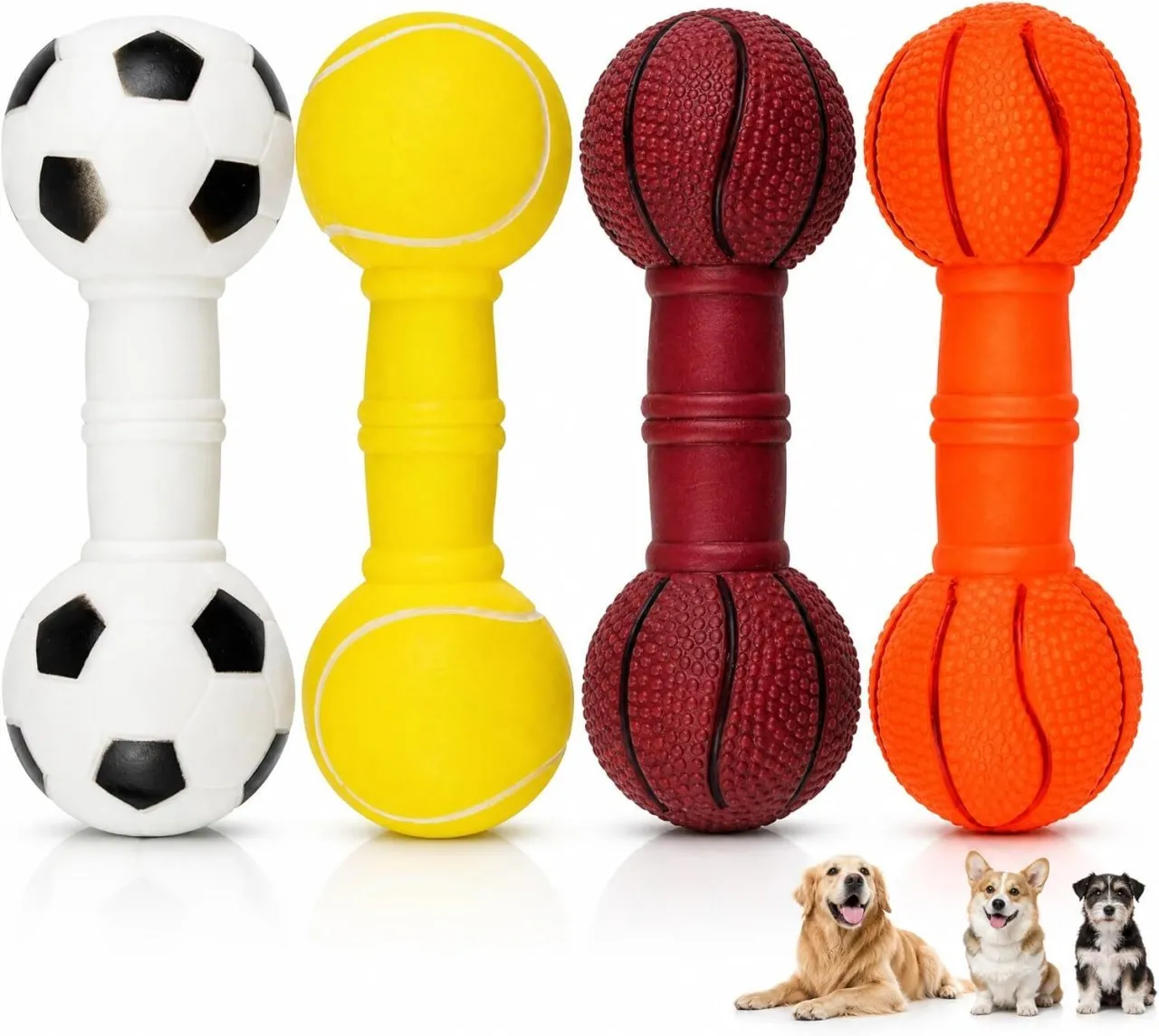 BOWENSTORE Puppy Toys 4pcs Dog Toy Cotton Chew Toy For Dog & Cat