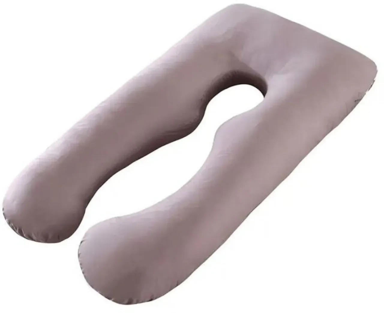 GL Portable U-Shaped Full Body Polyester Fibre Solid Pregnancy Pillow