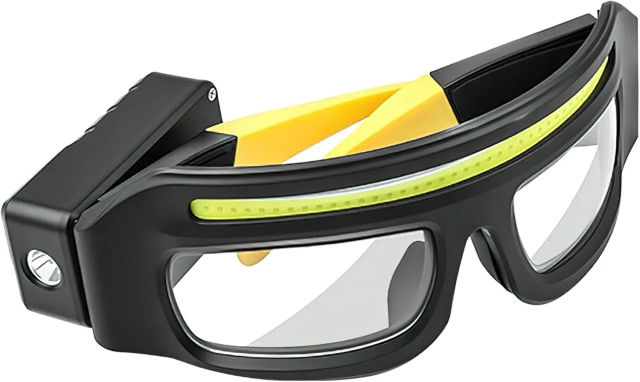 Wagu drum LED Glasses Rechargeable Headlight with Motion Sensor and Touch Control, 5 Modes USB C Li…