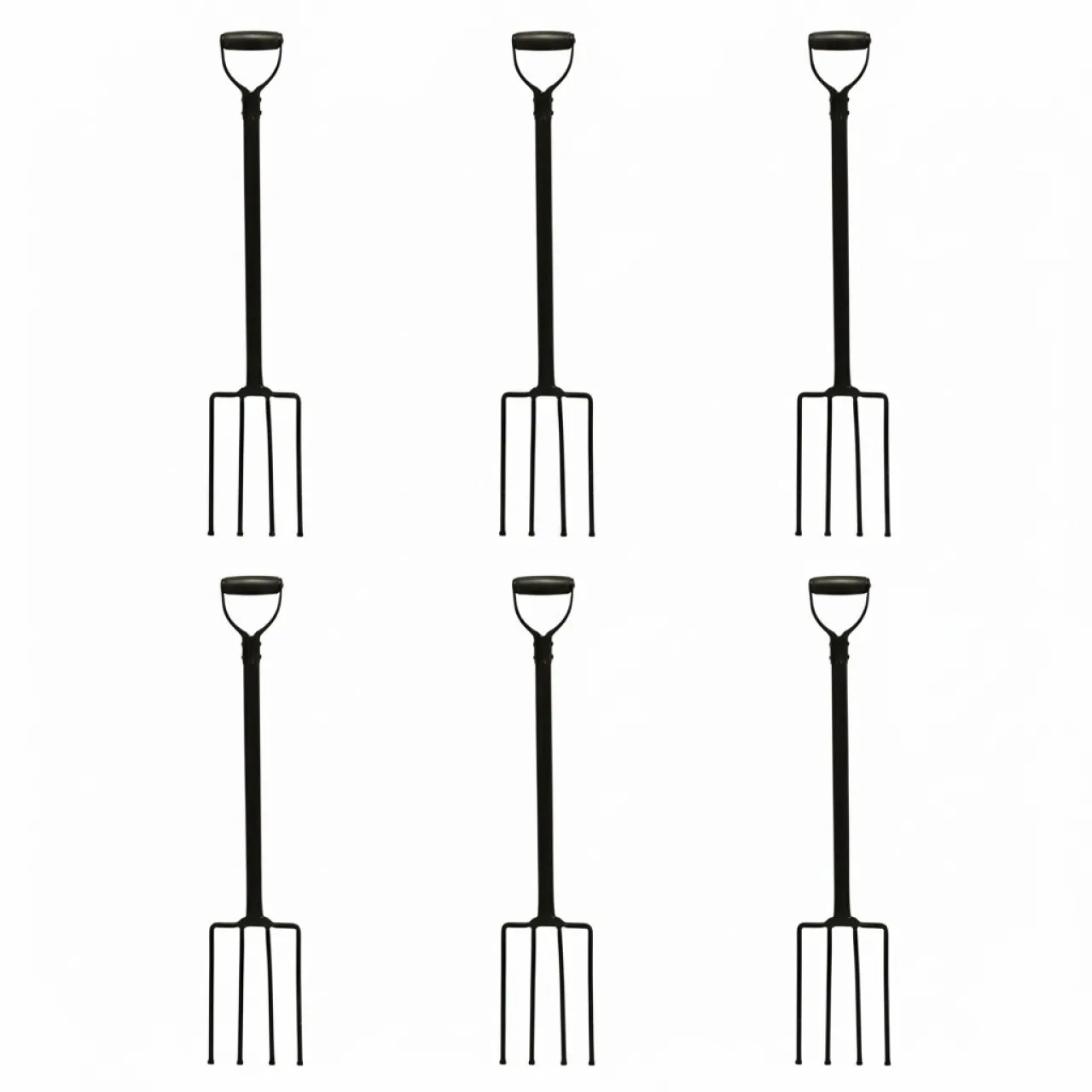 Generic 6-Pack Heavy Duty Garden Fork AY007-003 Pitchfork