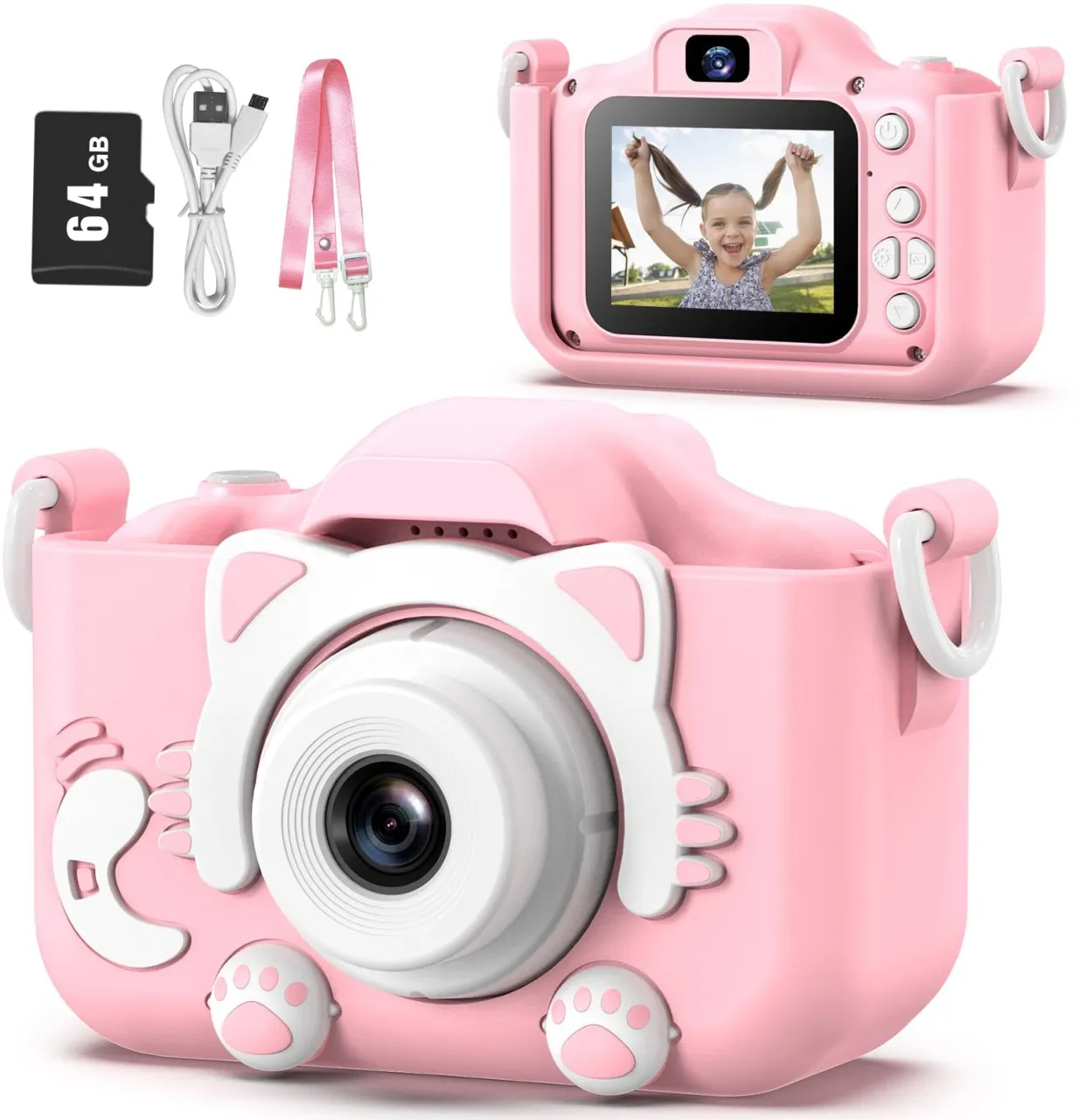 Tidecus Kids Camera Toys for 3-8 Year Old Girls Boys,Children Digital Video Camcorder Camera with C…