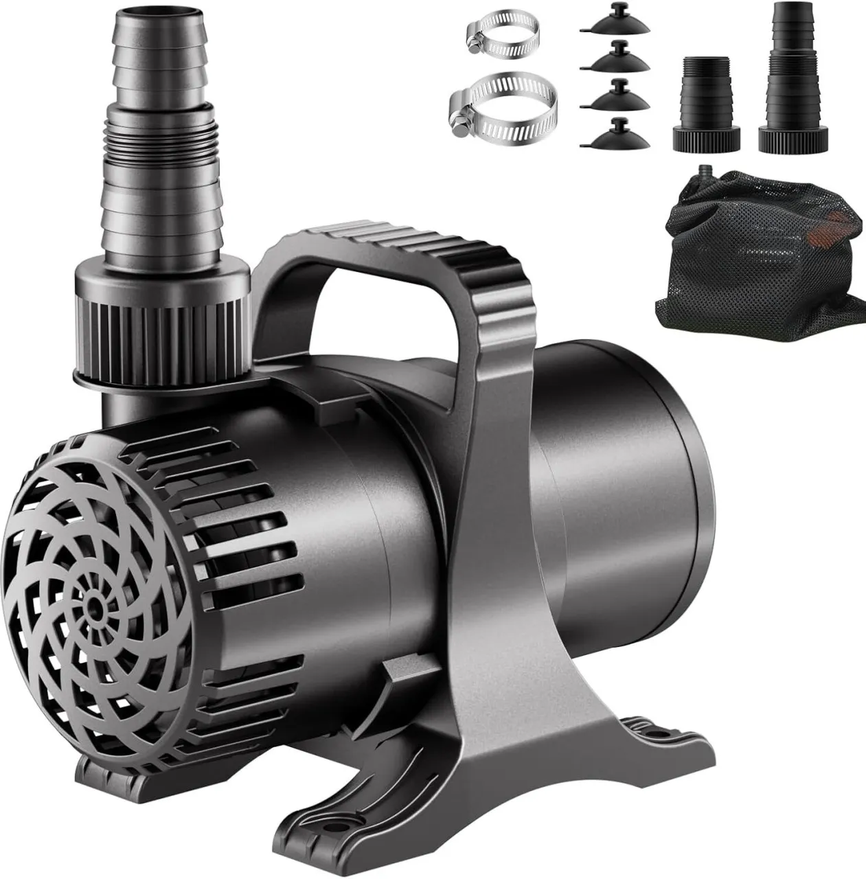 Joy Home Water 320W 6600 GPH Pond Pump, High Flow Heavy Duty Submersible Water Pump for Large Ponds…