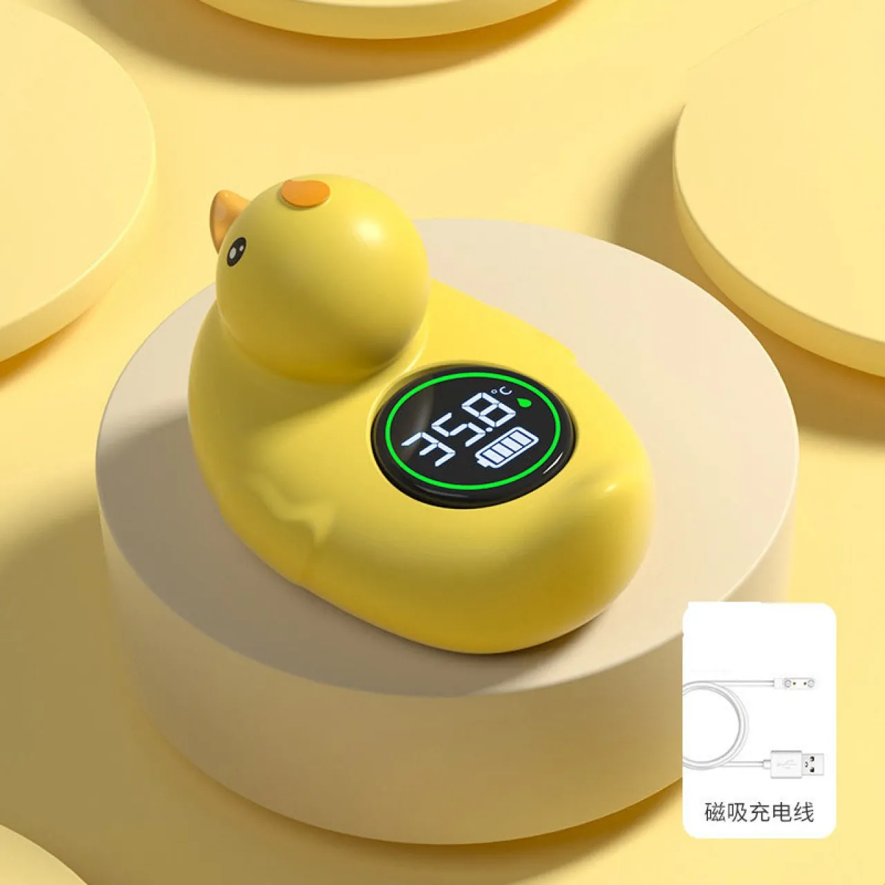 Lingfeng 1pc Bath Thermometer, Auto on And Off Floating Toy Safety Water Temperature Warning Bath T…