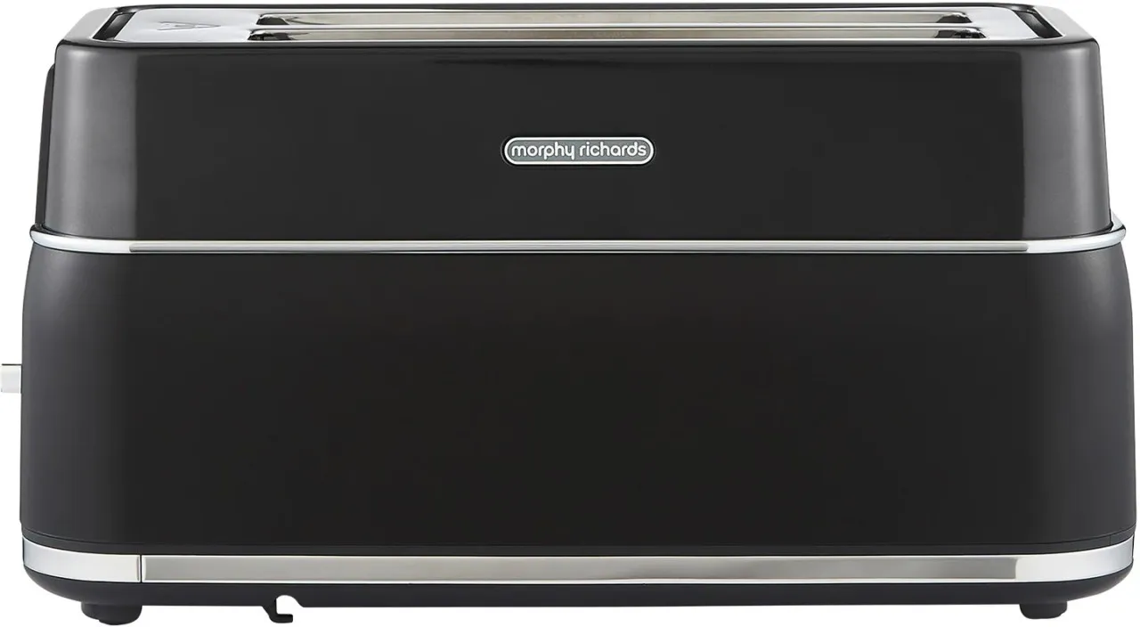 Morphy Richards Signature Opulent Black 1800 W Electric Auto Pop Toaster