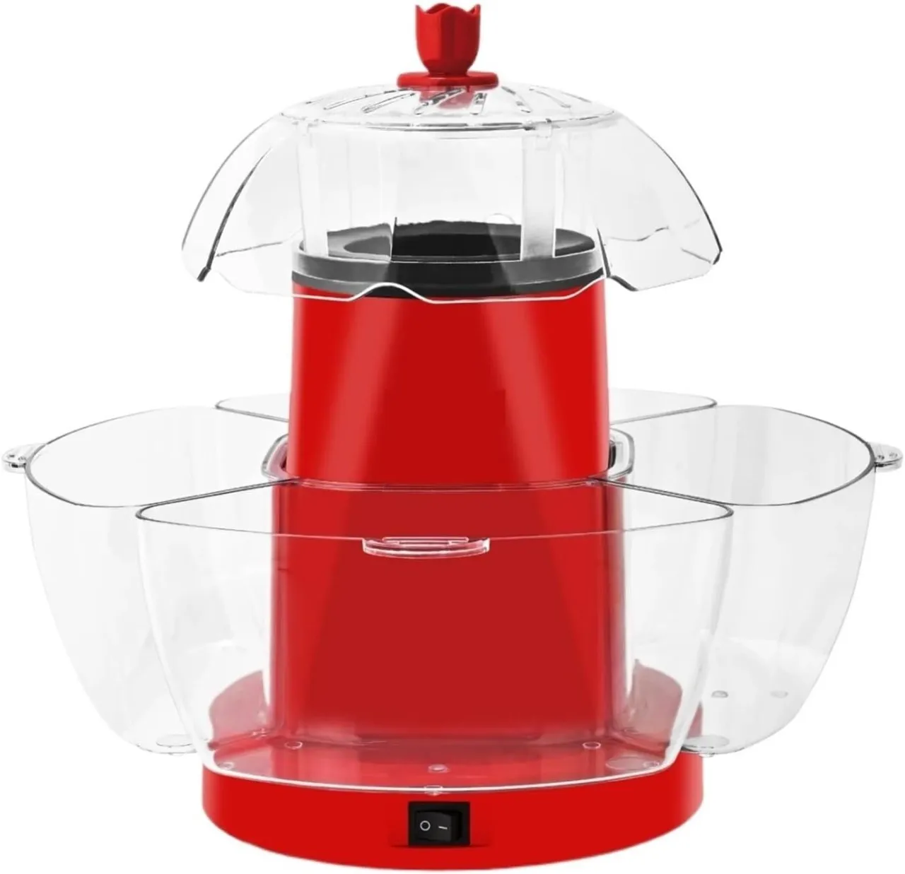 WEIWEISTORE Popcorn popper, Automatic Oil Free Home Popcorn Maker Small Kitchen Quick Snacks Easy O…