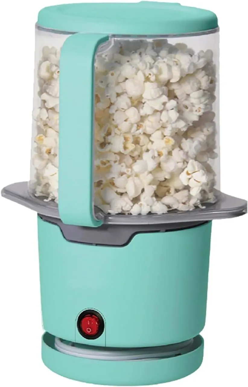BOWENSTORE 4.5QT Popcorn Popper, 3-Min No Oil Popper Machine, Hot Air Popcorn Popper Maker for Home…